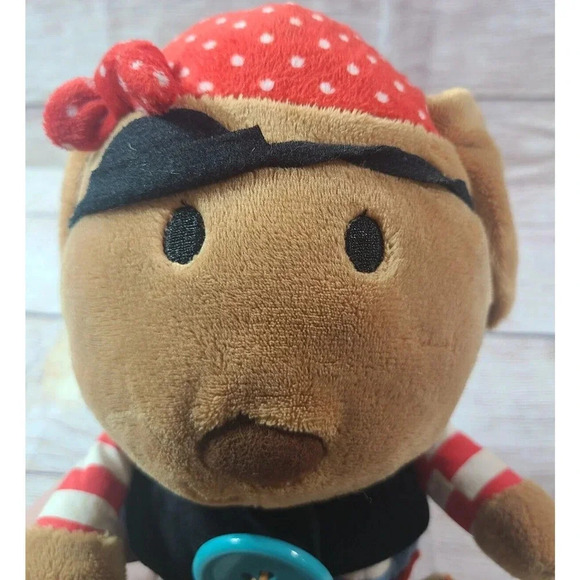 Kids Preferred Plush Teach Me 2 Dress Pirate Puppy Stuffed Dog Tie Zip 12" 2013 - Picture 2 of 4